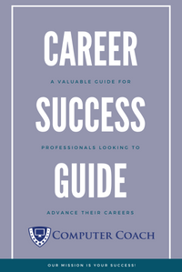 Book cover for the career success guide written by Computer Coach. 